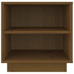 vidaXL Table de chevet Marron miel 40x34x40 cm Bois de pin solide