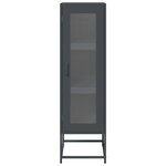 vidaXL Buffet haut anthracite 36x39x123 cm acier laminé à froid
