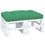vidaXL Coussin de palette vert 120x80x12 cm tissu