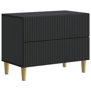 vidaXL Cabinet de chevet Noir 62 x 34 5 x 48 cm Bois d'ingénierie