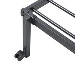 vidaXL Cadre de lit sans matelas pliable noir 75x190 cm acier