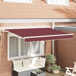 vidaXL Cadre d'auvent Bordeaux 250 x 200 cm