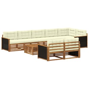 vidaXL Ensemble de canapés d'extérieur 9 pc
