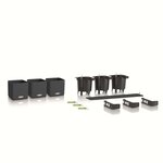 LECHUZA 3 Pièces Jardinières Green Wall Home Kit Ardoise