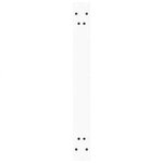 vidaXL Pieds de table à manger en forme de V  2 pièces  blanc  80 x (72-73 3) cm  acier