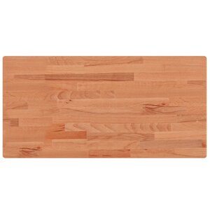 vidaXL Dessus de table 100x50x1 5cm rectangulaire bois massif de hêtre