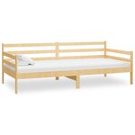 vidaXL Lit de repos avec matelas 90x200 cm Bois de pin massif