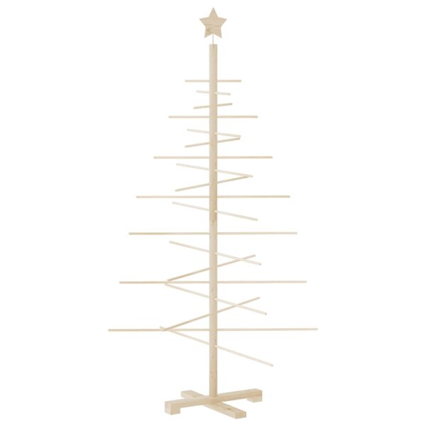 vidaXL Arbre de Noël en bois pour décoration 150 cm bois massif de pin