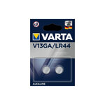 Blister de 2 piles bouton alcaline 'electronics' v13ga (lr44) varta