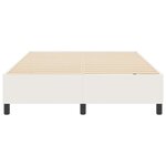 vidaXL Lit à ressorts Crème 140 x 190 cm Tissu en velours côtelé