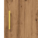 vidaXL Buffet chêne artisanal 34 5x34x90 cm bois d'ingénierie