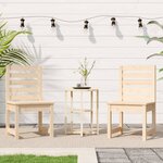 vidaXL Chaises de jardin lot de 2 50x48x91 5 cm bois massif de pin