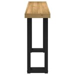 vidaXL Table console NOAIN pieds en forme de U 120x30x75 cm massif pin