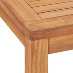 Vidaxl table à dîner de jardin 140x80x77 cm bois de teck solide