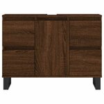 vidaXL Armoire salle de bain chêne marron 80x33x60cm bois d'ingénierie