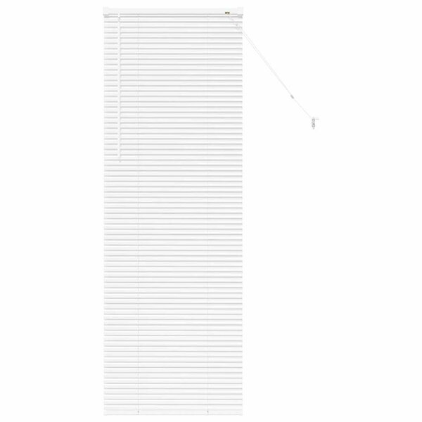 vidaXL Store de Fenêtre avec des rideaux Manuel Blanc Aluminium