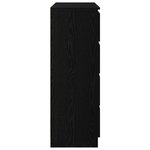 vidaXL Buffet chêne noir 100x35x99 cm bois d'ingénierie