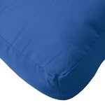 vidaXL Coussins de palette 2 Pièces bleu royal tissu