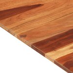 vidaXL Dessus de table bois massif d'acacia 15-16 mm 60x60 cm