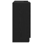 vidaXL Bureau de réception chêne noir 155x50x103 5cm bois d'ingénierie