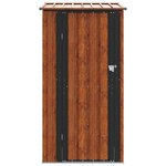 vidaXL Cabanons de jardin Marron 103 x 86 x 200 cm Métал
