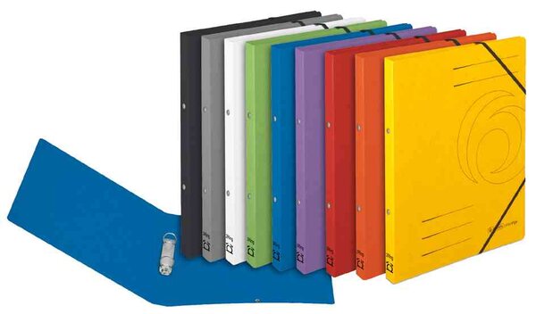 Classeur à anneaux easyorga  A4  Colorspan-carton blanc HERLITZ