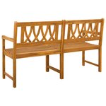 vidaXL Banc extérieur Naturel 150 x 55 5 x 90 cm Bois d'Acacia Massif
