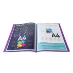 Protège-documents En Polypropylène 5/10e Opak Pochettes Cristal 80 Vues - A4 - Violet - Exacompta