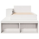 vidaXL Cadre de lit sans matelas blanc 90x200 cm bois de pin massif