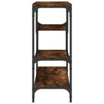 vidaXL Table console chêne fumé 100x30x75 cm bois d'ingénierie