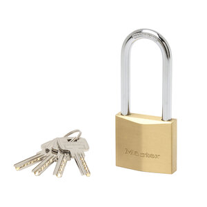 Cadenas à Clé Extra Fin en Laiton et Anse Longue  Doré  11 5 x 5 x 1 7 cm