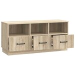 vidaXL Meuble TV Chêne Sonoma 102 x 34 5 x 47 cm Bois d'ingénierie