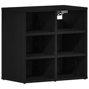 vidaXL Meuble à chaussures avec étagère Chêne noir 52 x 30 x 50.5 cm