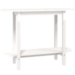 vidaXL Table console Blanc 110x40x80 cm Bois massif de pin