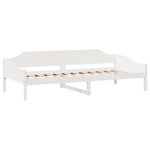 vidaXL Cadre de lit sans matelas blanc 90x190 cm bois de pin massif