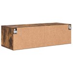 vidaXL Meuble TV Chêne fumé 100.5 x 39 x 30 cm Bois d'ingénierie