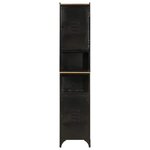 vidaXL Armoire de salle de bain 40x27x180 cm fer et bois de manguier
