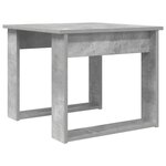 vidaXL Ensemble de tables basses 2 Pièces Gris béton Bois d'ingénierie