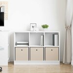 vidaXL Buffet Blanc 102 x 32 x 73 5 cm