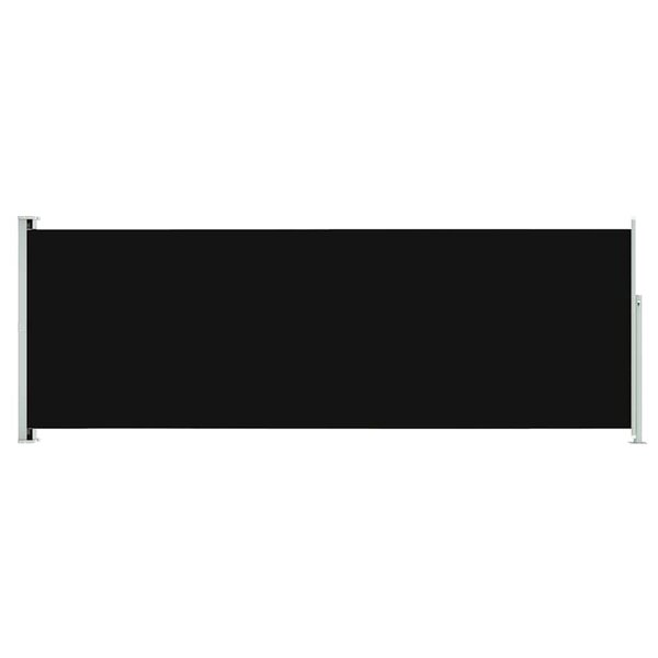 vidaXL Auvent latéral rétractable de patio 220x600 cm Noir