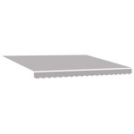 vidaXL Store Rétractable Automatique Gris Clair 400x350 cm