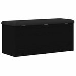 vidaXL Banc de Rangement Chêne noir 102 x 42 x 45 cm Bois d'ingénierie