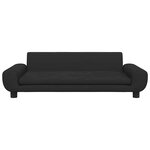 vidaXL Canapé pour enfants noir 100x54x33 cm velours