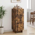 vidaXL Buffet Chêne fumé 33 x 34 5 x 90 cm Bois d'ingénierie