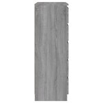 vidaXL Commode Sonoma gris 60x36x103 cm Bois d'ingénierie