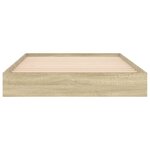 vidaXL Cadre de lit sans matelas chêne sonoma 90x190 cm