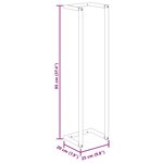 vidaXL Porte-serviette Noir 25x20x95 cm Fer