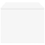 vidaXL Table basse Blanc 80 x 50 x 40 cm Bois d'ingénierie