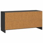 vidaXL Meuble TV Noir 99 x 34 5 x 47 cm Bois d'ingénierie