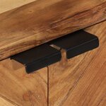 vidaXL Armoire de salle de bain bois massif d'acacia et fer